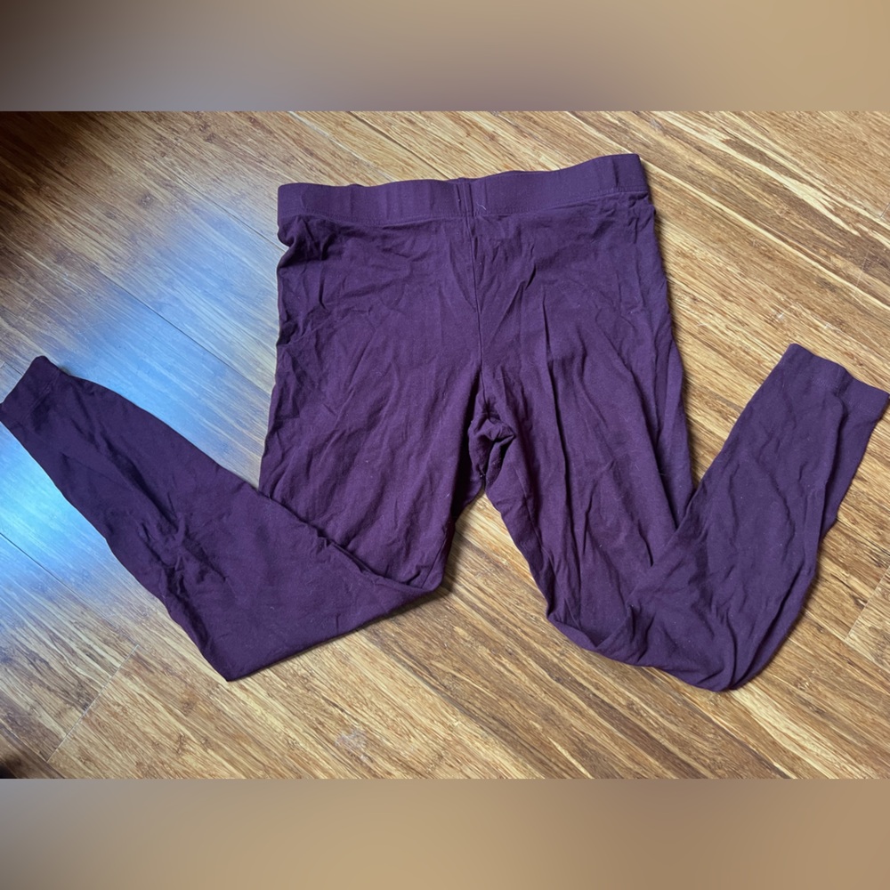 Burgundy Wine Comfortable Leggings